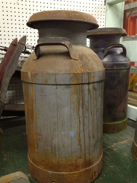 large metal milk box|metal milk containers for sale.